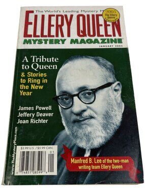 Ellery Queen Mystery Magazine January 2005 Issue Vintage Short Stories Tribute T